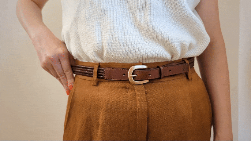 Stil'Donna | Italian leather stretch belt