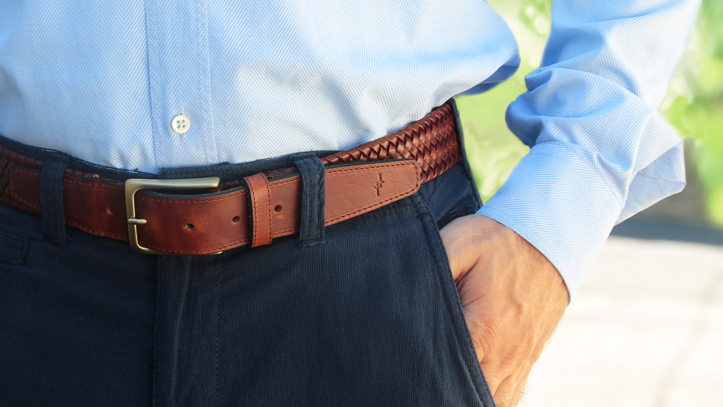 Stile Classico | Italian leather stretch belt