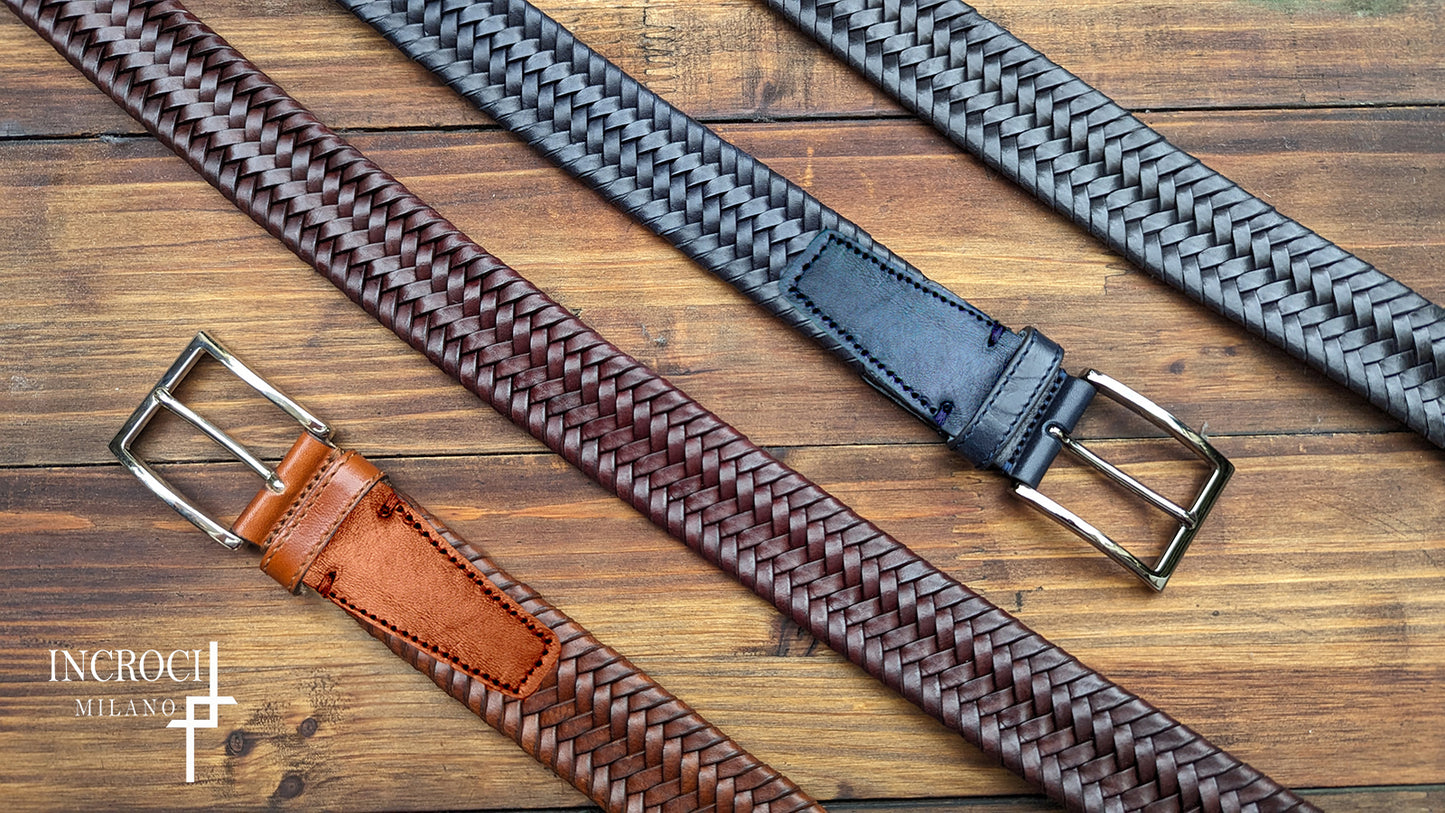 Stile Classico | Italian leather stretch belt
