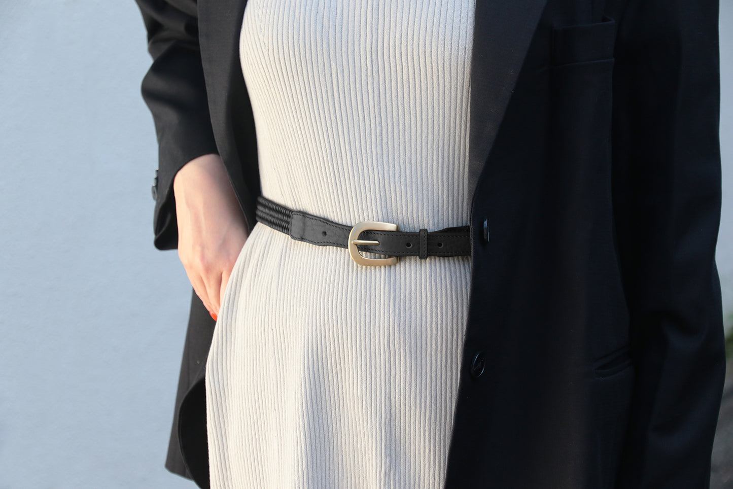 Stil'Donna ｜ Italian leather stretch belt