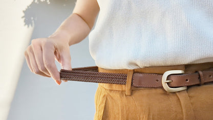 Stil'Donna ｜ Italian leather stretch belt